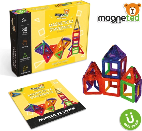 Magnetische bouwset Magneted, 30 onderdelen