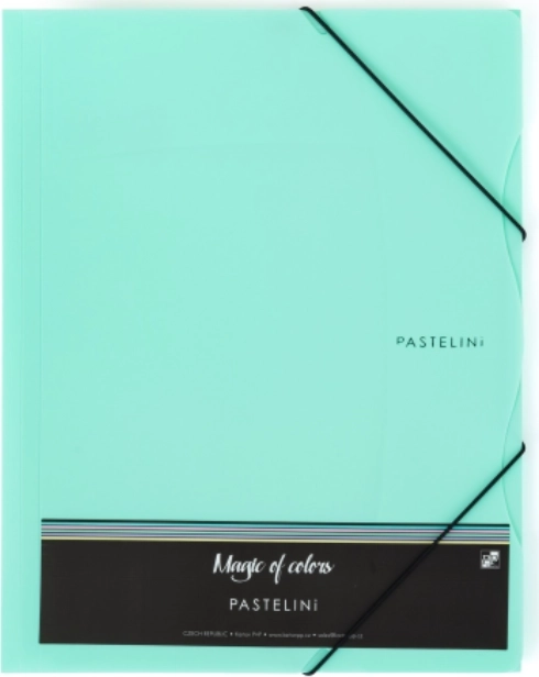 Map met elastiek A4 PASTELINI groen PP