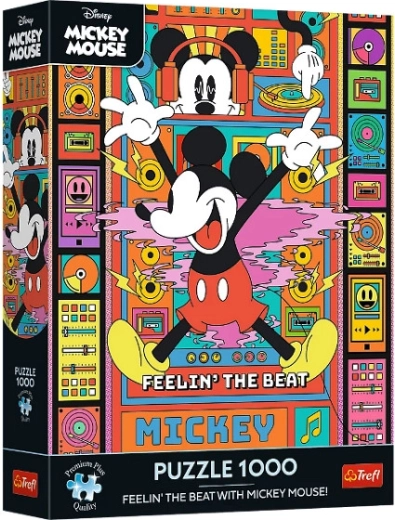 Puzzle Premium Plus 1000 stukjes Voel het ritme met Mickey