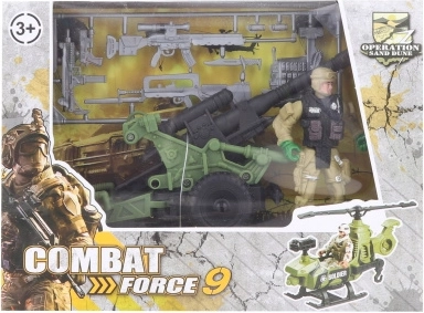 Militaire set met kanon voor kinderen