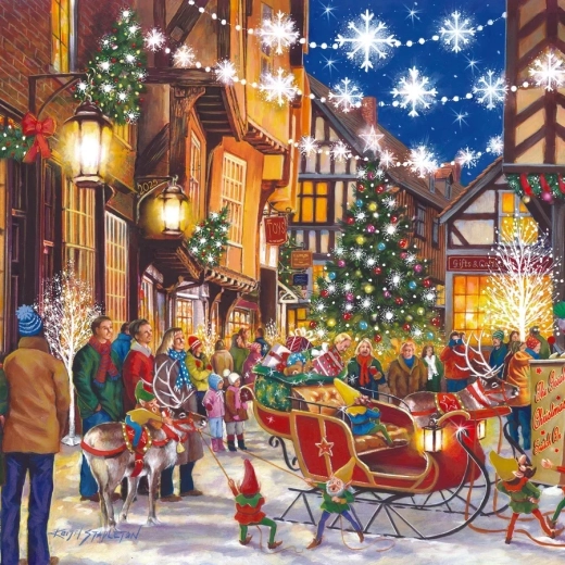 Betoverend kerstmotief