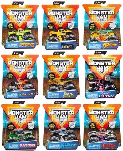 Monster Jam verzamelbare metalen monstertruck 1:64, assortiment
