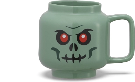 Lego keramische mok groene skelet 530 ml