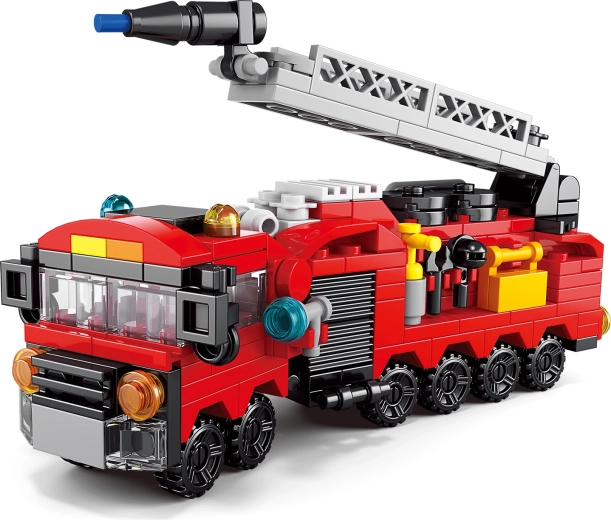 Grote brandweerwagen met ladder