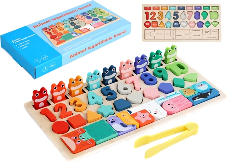 Educatieve tafel Kikkers 4-in-1 – leren tellen
