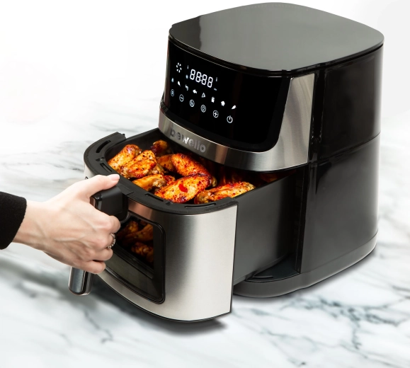 XXL-heteluchtfriteuse met dubbele verwarming, 7,5 l