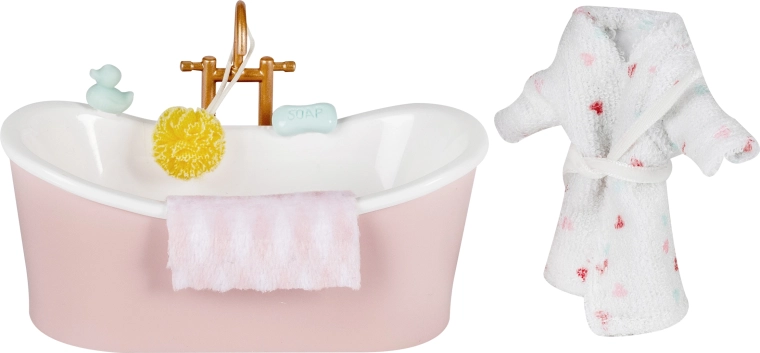 Lundby badkamerset met badkuip voor poppenhuis