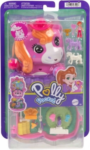 Polly Pocket ponyrodeo – compacte set met micropop en accessoires
