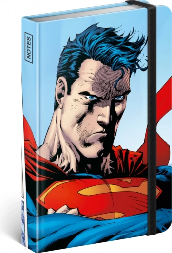 Gelijnd notitieboek Superman A6 World Hero, 172 pagina's, harde kaft en elastische sluiting