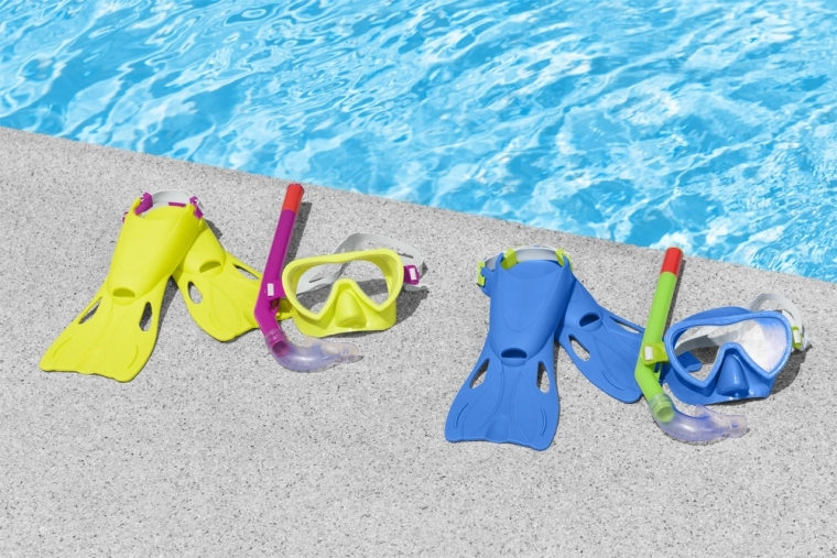 Snorkelset: masker, vinnen en snorkel Bestway