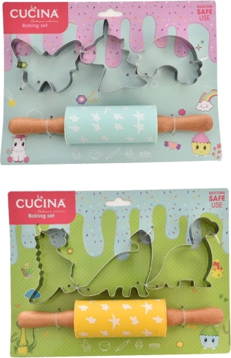 Kinder bakset DINO (4 stuks, 2 varianten)