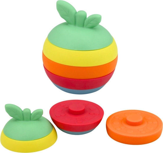 Opbouwbare “appel” van zacht siliconen