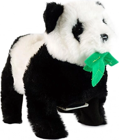 pluchen panda op batterijen met acrobatische trucjes