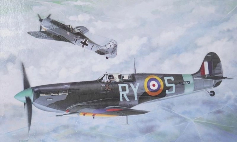 modelvliegtuig supermarine spitfire mk.vb 1:72