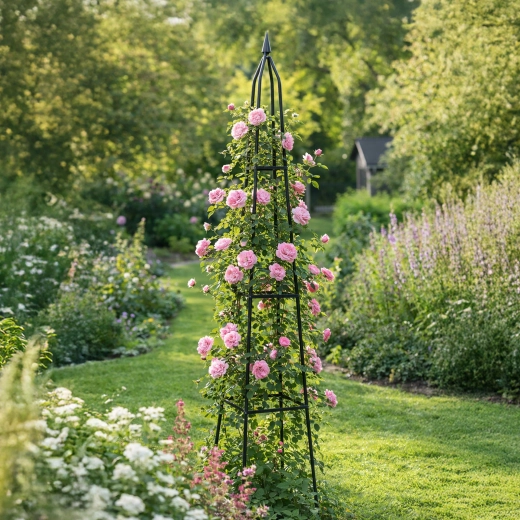 Elegante verticale blikvanger voor rozen en klimplanten