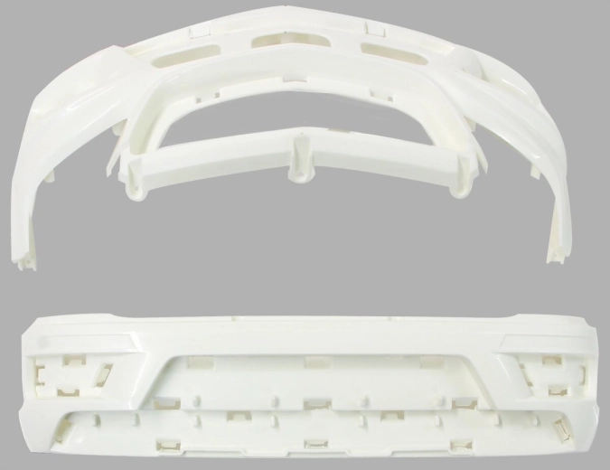 Vervangende bumper voor Mercedes-Benz AMG GL63 loopauto (voor- en achterbumper) inclusief carrosseriedelen, wit - 1 stuk
