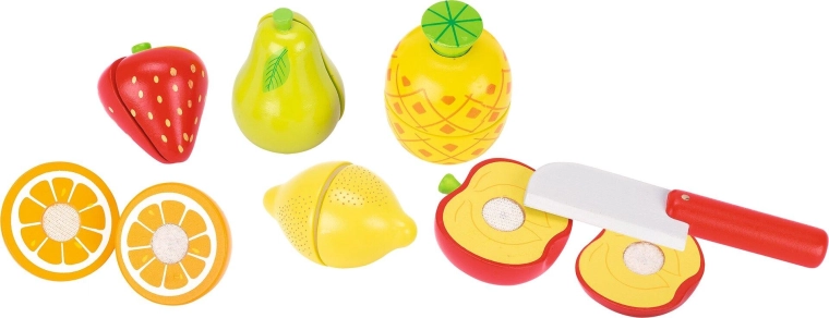 Houten snijfruit met klittenband