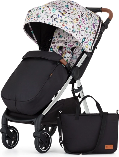 Petite&Mars sportieve kinderwagen Royal3 Silver limited 100 tattoo set