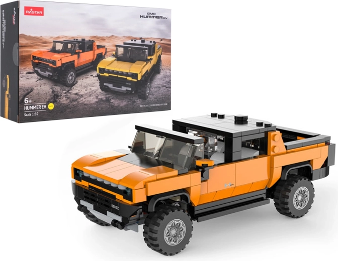 Bouwset van het Hummer EV-model RASTAR op schaal 1:30 – Oranje