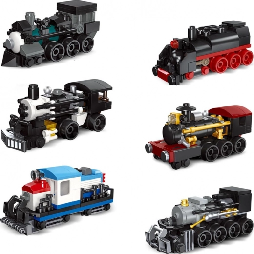 Zes modellen miniatuur­locomotieven