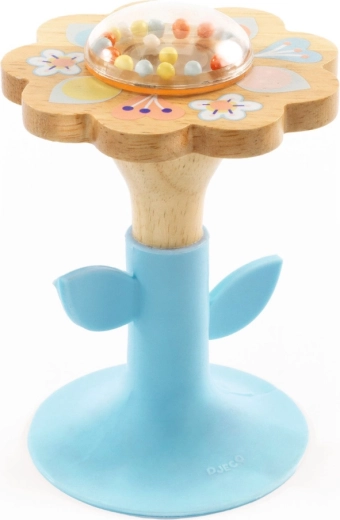 Stabiele bloemvormige rammelaar met zuignap