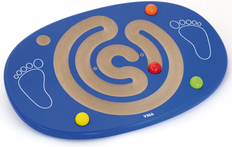 VIGA houten balansbord met labyrint
