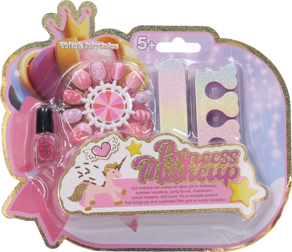 Nagelset met kunstnagels en teenspreider 10 cm - 1 stuk