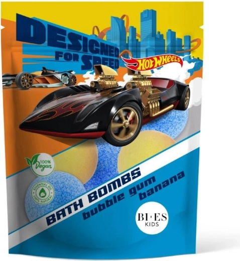 Badbruisballen HOT WHEELS met de geur van kauwgom en banaan