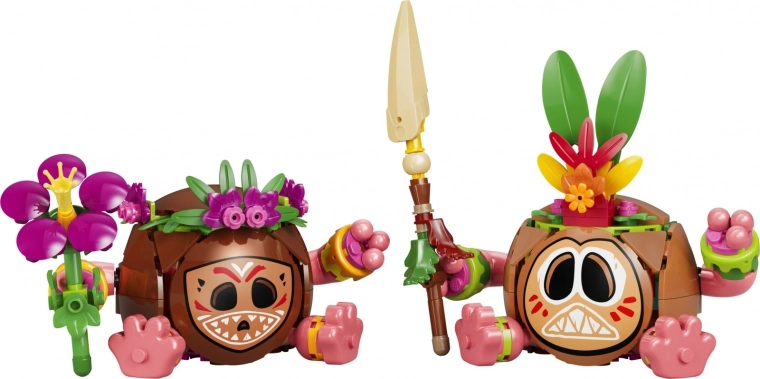 2 bouwbare Kakamora-personages uit de film Vaiana