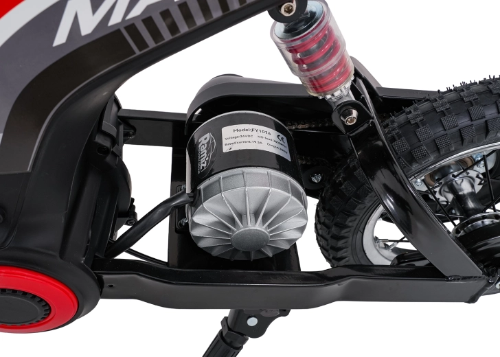 Krachtige 350W-motor en 24V-accu voor dynamisch rijden