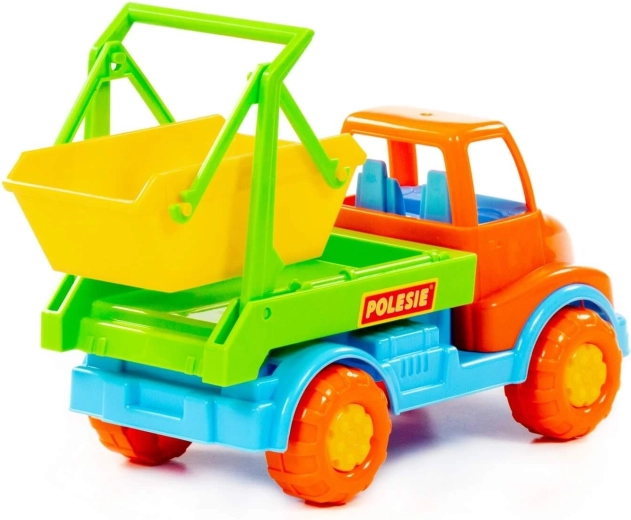 Verplaatsbare container met een speciaal mechanisme