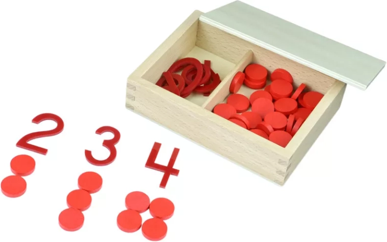 Montessori cijfers en fiches – even en oneven getallen