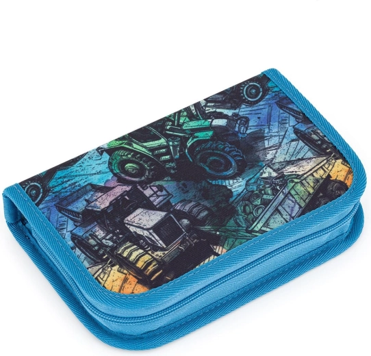 Topgal schoolpenetui met twee kleppen