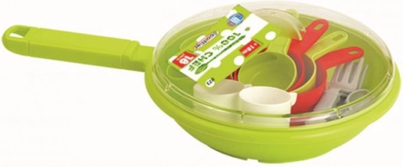 Serviesset met koekenpan
