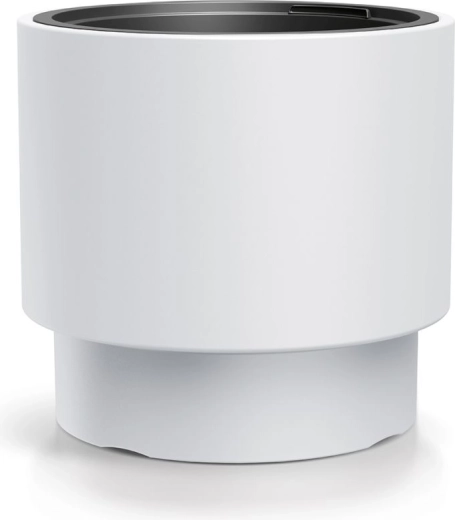 Witte kunststof bloempot met inzetstuk 46,8 cm HEOS
