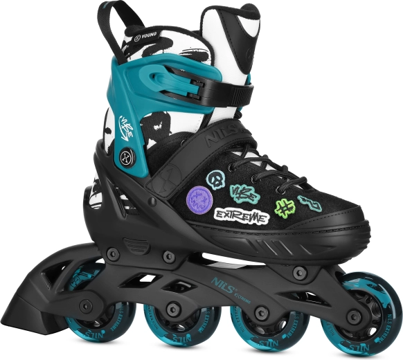 Inline skates NILS Extreme Vibe turquoise – XS (29-32)