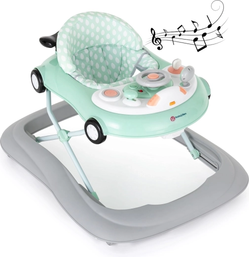 Petite&Mars loopstoel Cabrio green met geluid