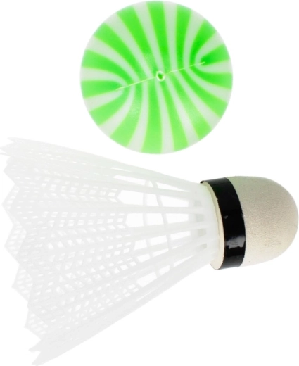 Twee speelopties: shuttle en bal