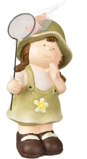 Keramische decoratie Meisje met netje