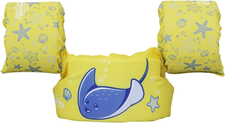 Stabiliteit in het water dankzij mouwtjes en schuimondersteuning