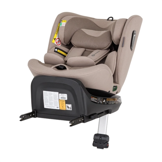 Veilige i-Size-installatie met ISOFIX en steunpoot