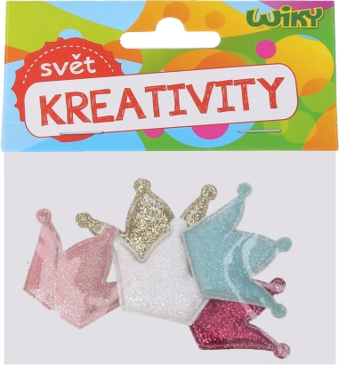 Kroontjes voor creatief knutselen 4,5 × 3 cm, 5 stuks