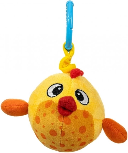 Hangende pluchen vis Baby Fish geel