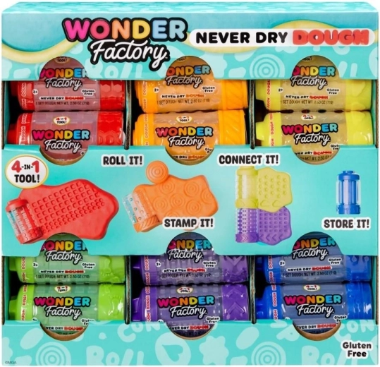 Wonder Factory nooit-uitschietende boetseerklei – losse bekers