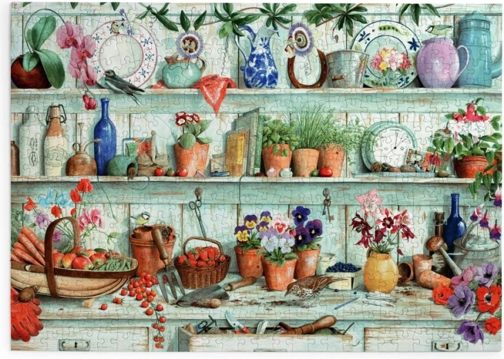 House of Puzzles-puzzel Bloemen en oogst, 500 extra grote stukjes
