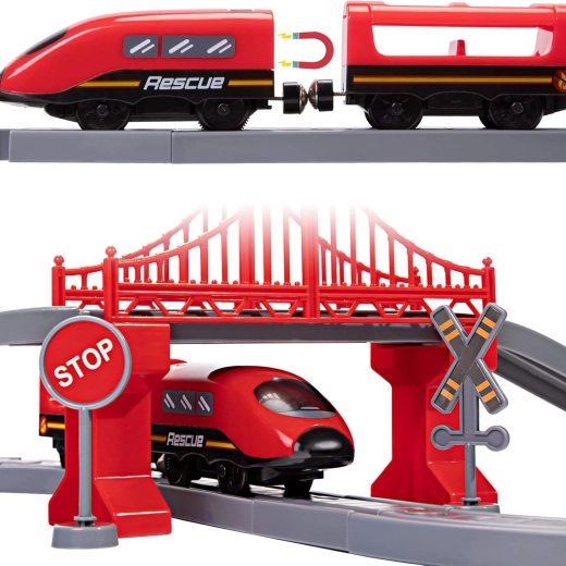 Elektrische trein met realistische geluiden