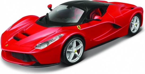 Metalen model Ferrari LaFerrari rood 1:24 om zelf te bouwen