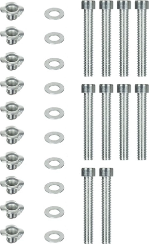 Complete montage-accessoires in de verpakking