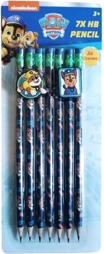Set potloden met gum en clips Paw Patrol