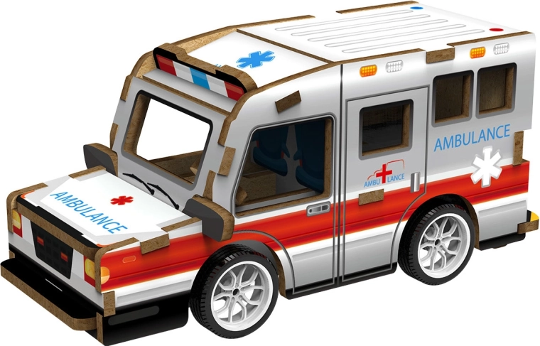 2Kids Toys 3D houten bouwpakket ambulance